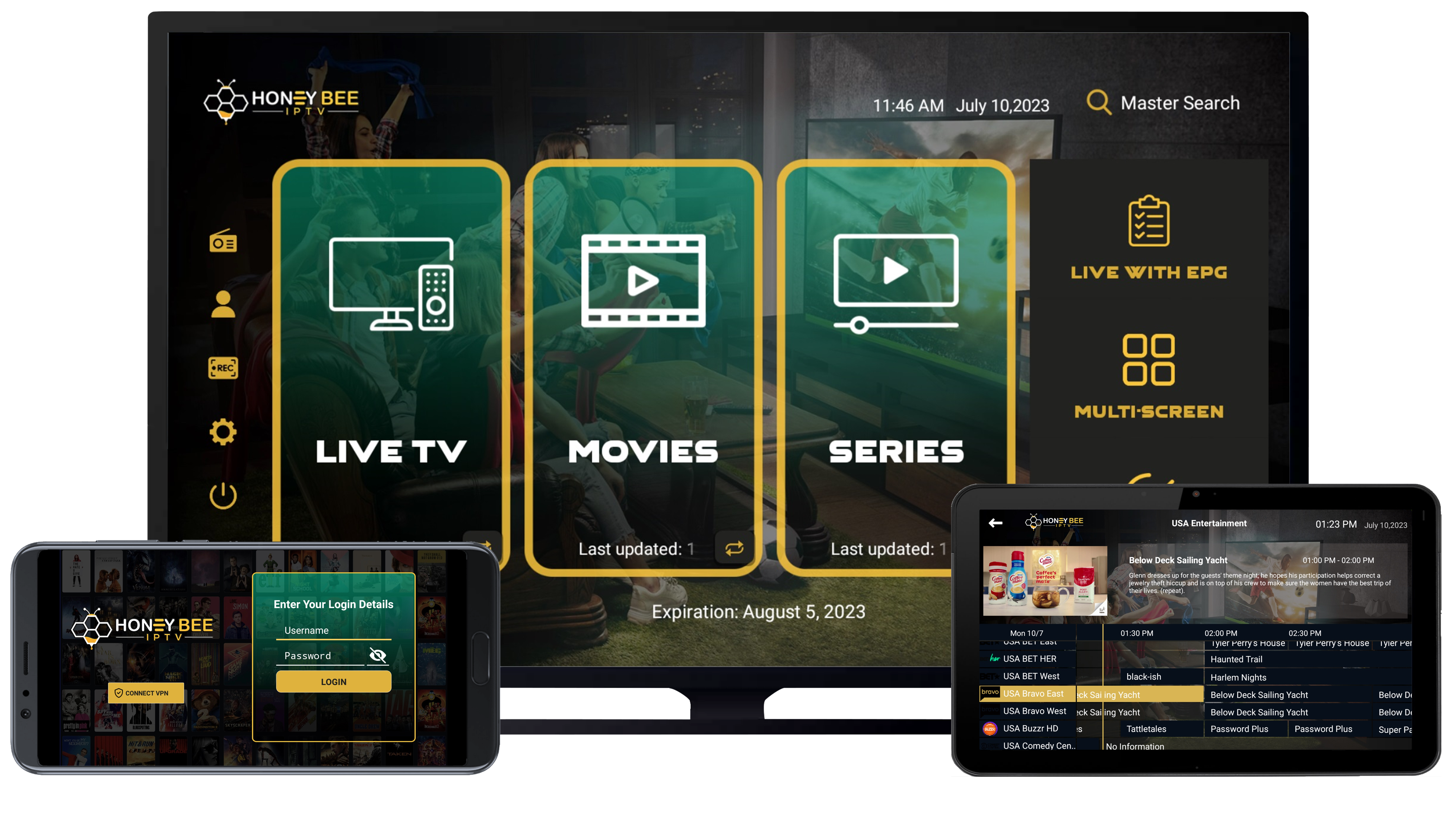 Honey Bee IPTV - Fast and Reliable